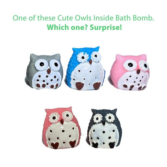 Owl Toy Bath Bomb for Kids with Surprise Inside - Picture 7 of 7